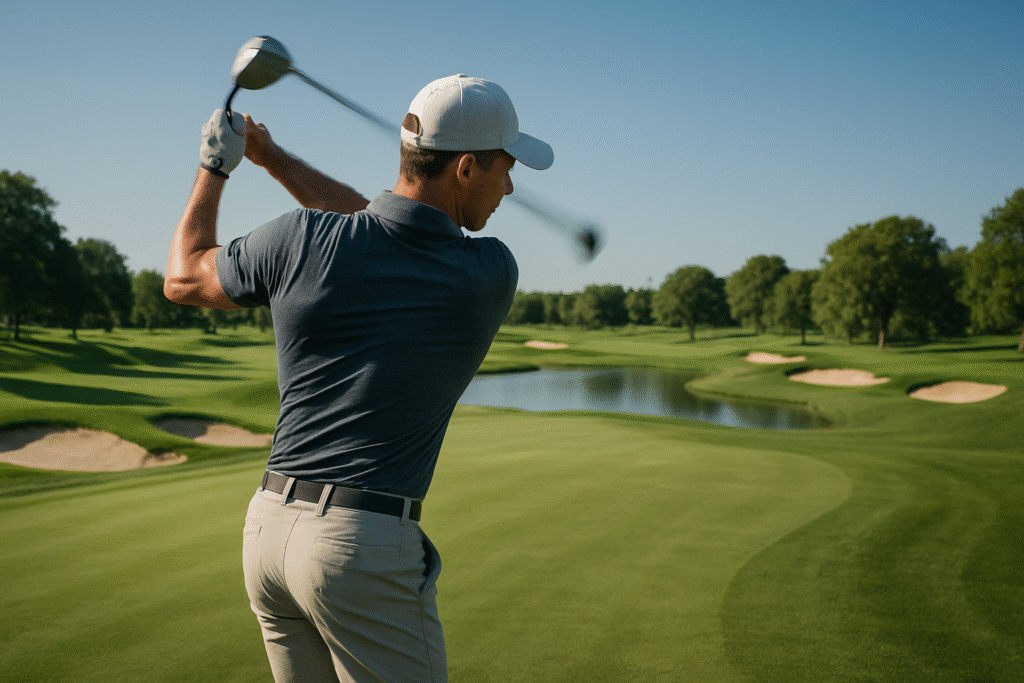 20251118 0121 dynamic golfer's swing simple compose 01ka9nxjv9e32twbcym972q65b